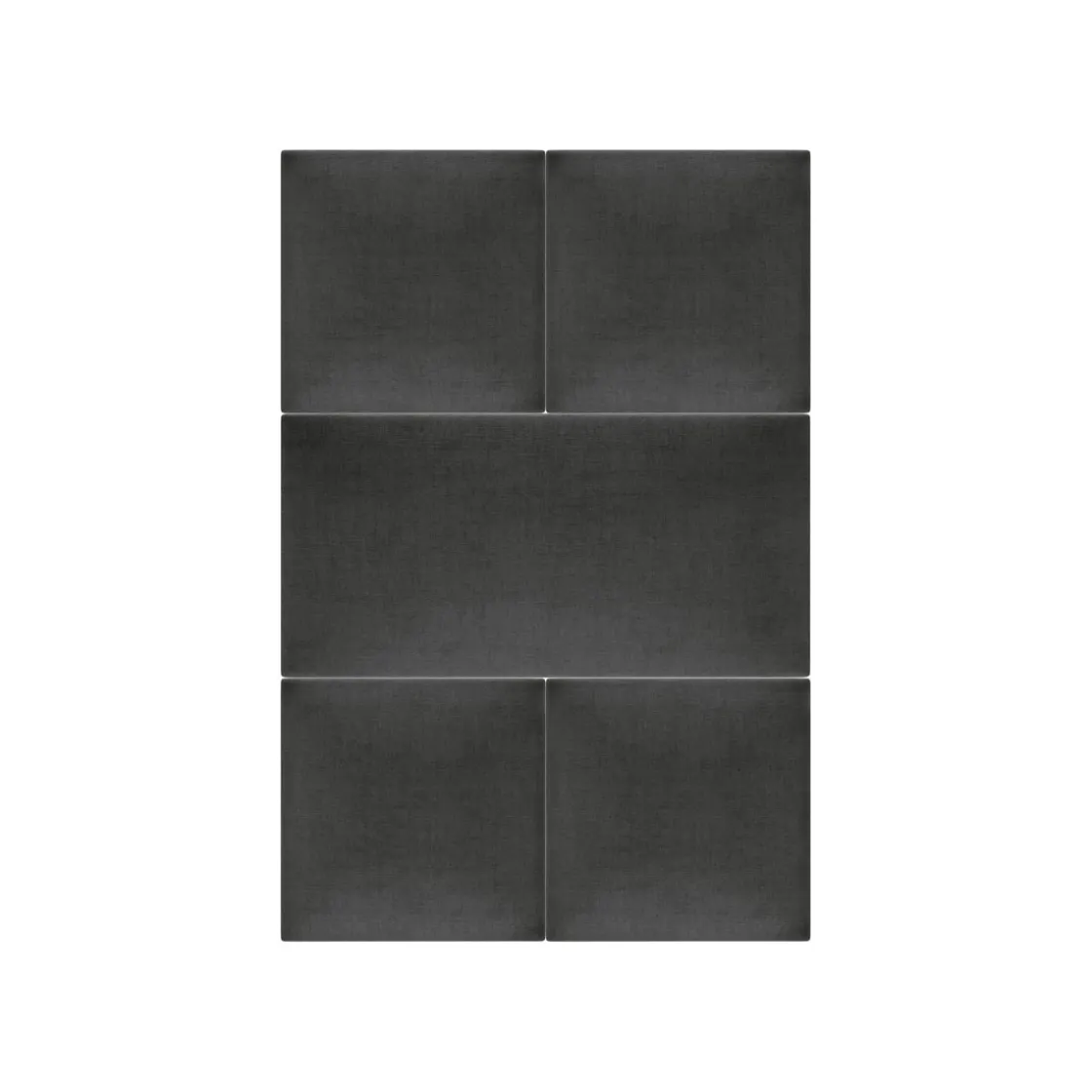 Polsterpaneele schwarz-grau 60 x 30 cm ^ Mollis