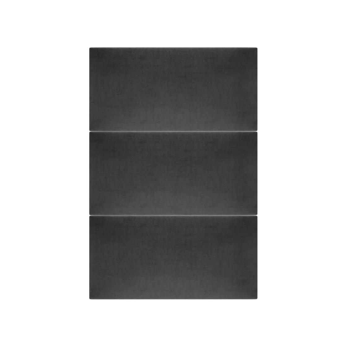 Polsterpaneele schwarz-grau 60 x 30 cm ^ Mollis