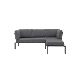 Lounge-Set Widoo, 3-teilig,Aluminium eisengrau ^ MWH Sale