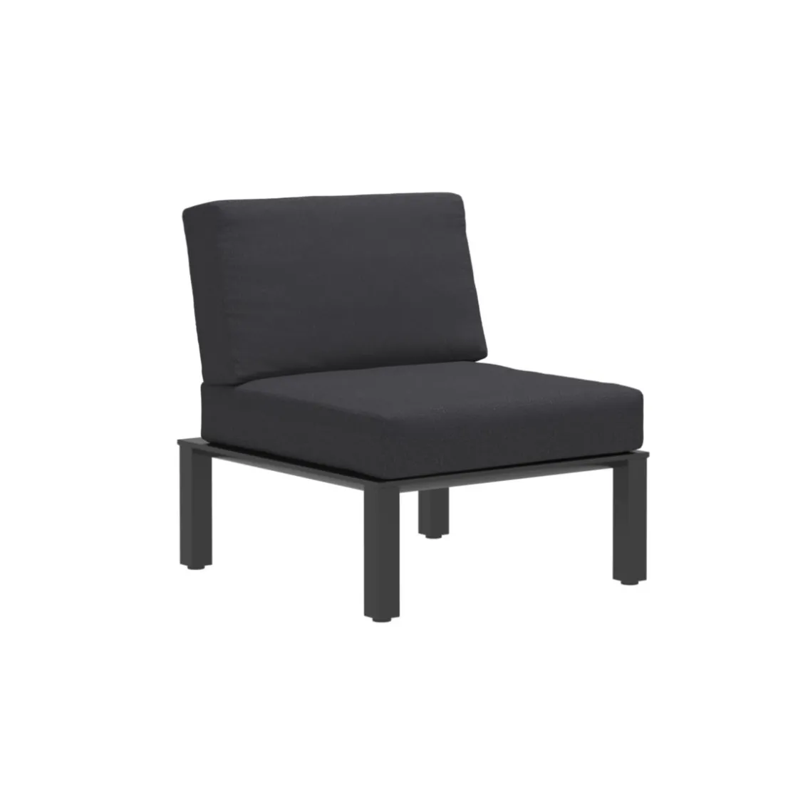 Widoo Sessel Alu eisengrauinkl. Sitz- u. Rueckenkissen ^ MWH Outlet