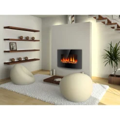 Elektrischer Wandkamin mit Fernbedienung inkl Batterien ^ MyFireTool Hot