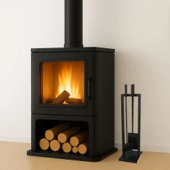 Kaminofenbesteck, 3tlg., Farbe: Schwarz, pulverbeschichtet ^ MyFireTool Clearance