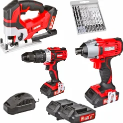 Akku-Bohrschrauber-Set Basic 4-teilig ^ MyTool Clearance