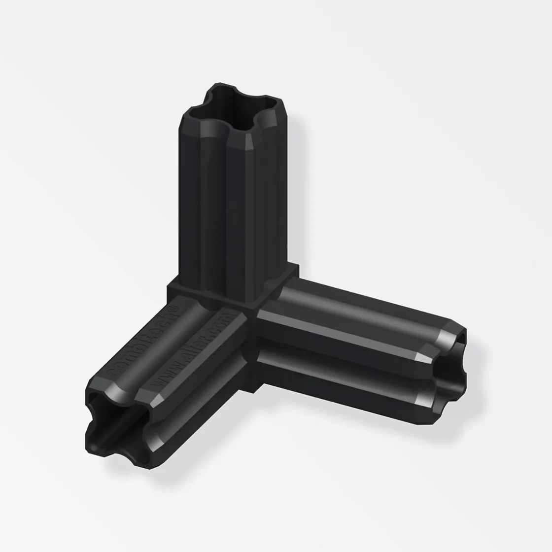 Eckverbinder 23,5 cm schwarz ^ MyTool