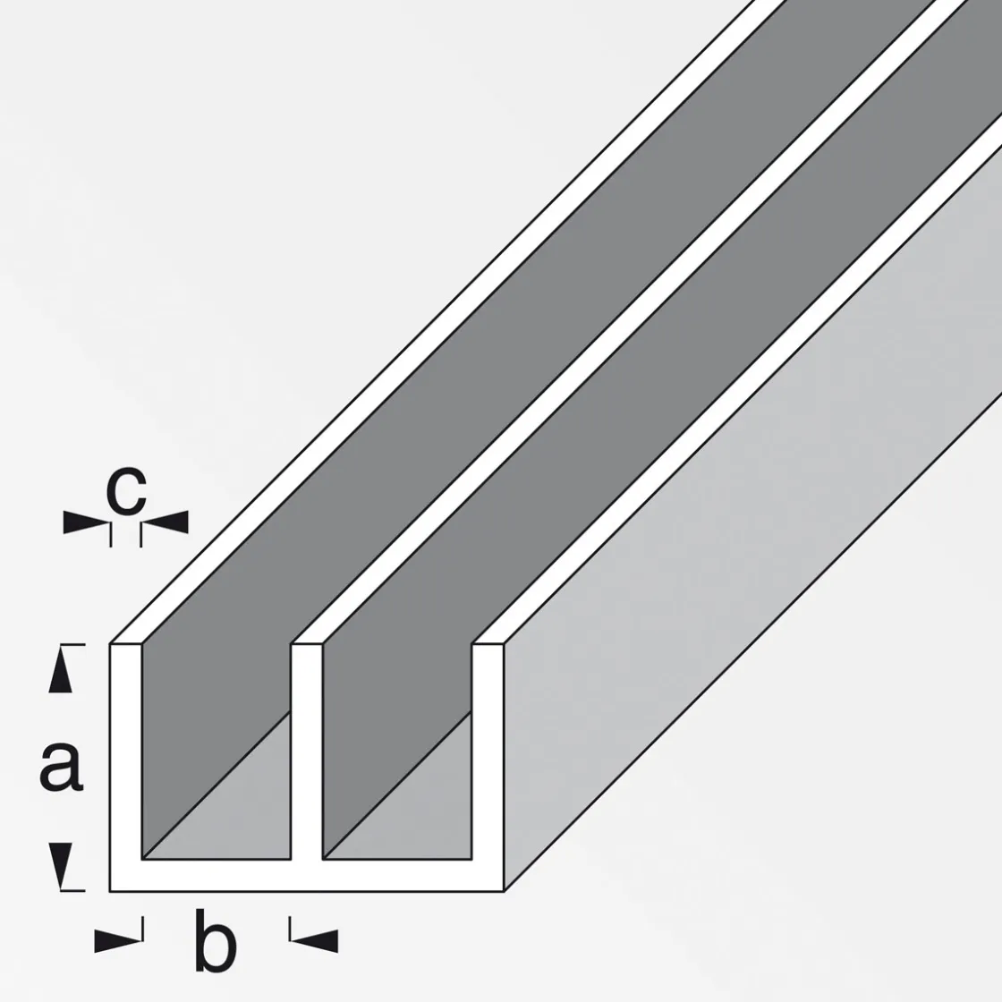 Führungsschienenprofil 6 x 15,9 x 6 cm 1m unten ^ MyTool Outlet