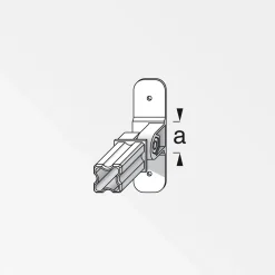 Gelenk-Flansch-Verbinder 23,5 mm schwarz ^ MyTool Online