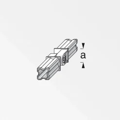 Gelenk-Verbinder 23,5 mm schwarz ^ MyTool