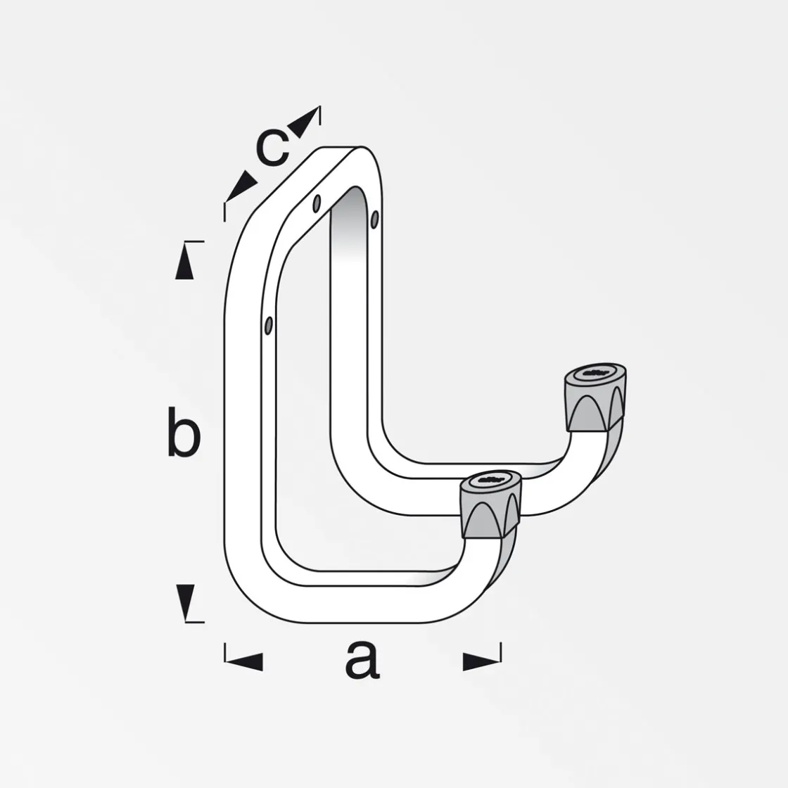 Gerätehalter 175 mm Stahl verzinkt ^ MyTool Online