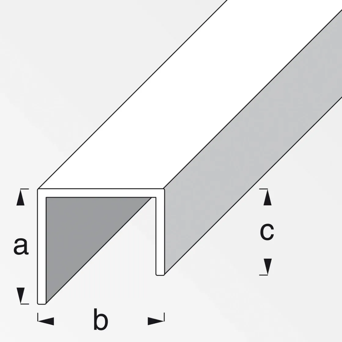 Griffprofil 20 x 22 x 15 cm silber ^ MyTool Outlet