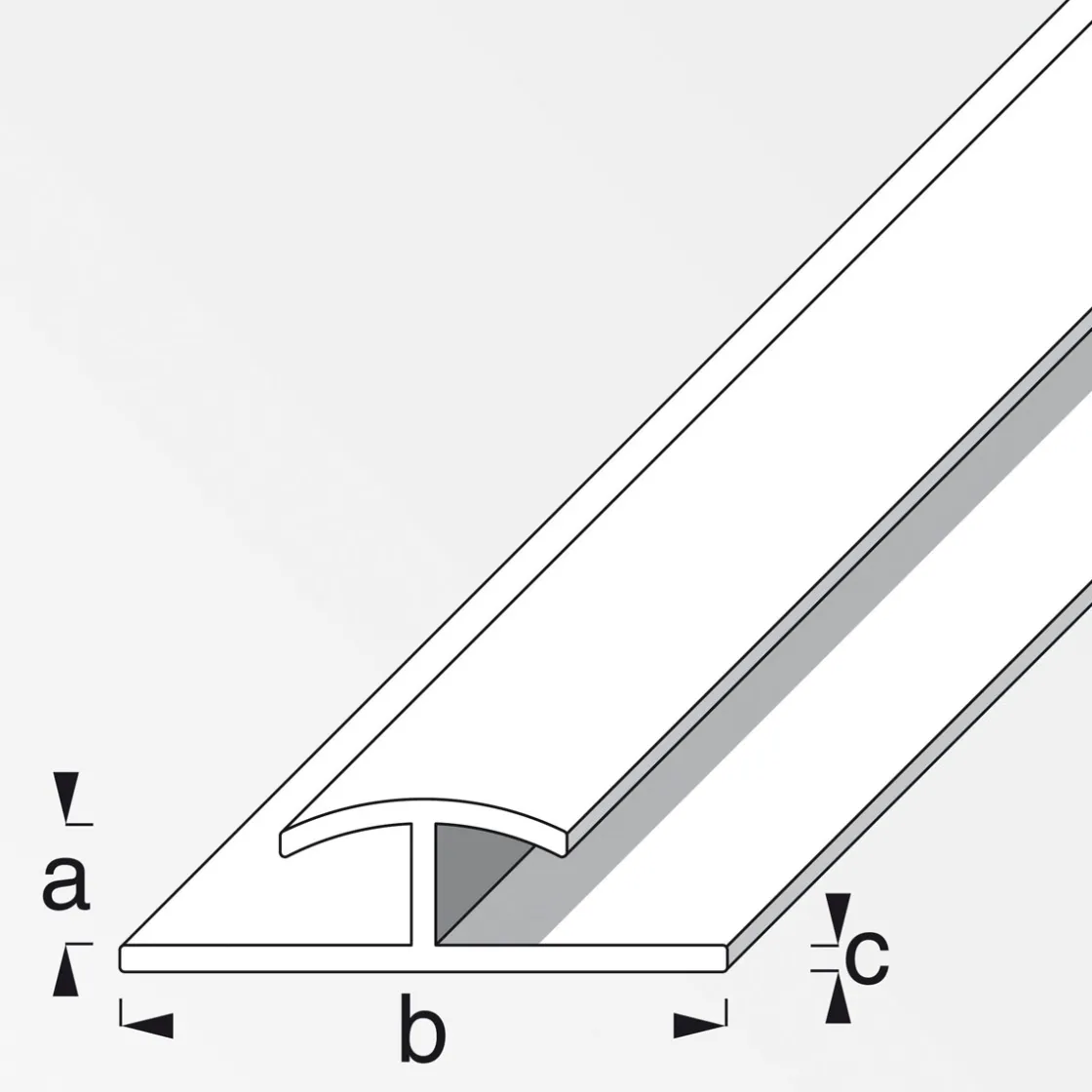 H-Profil 3,5 mm 1m weiß ^ MyTool Discount