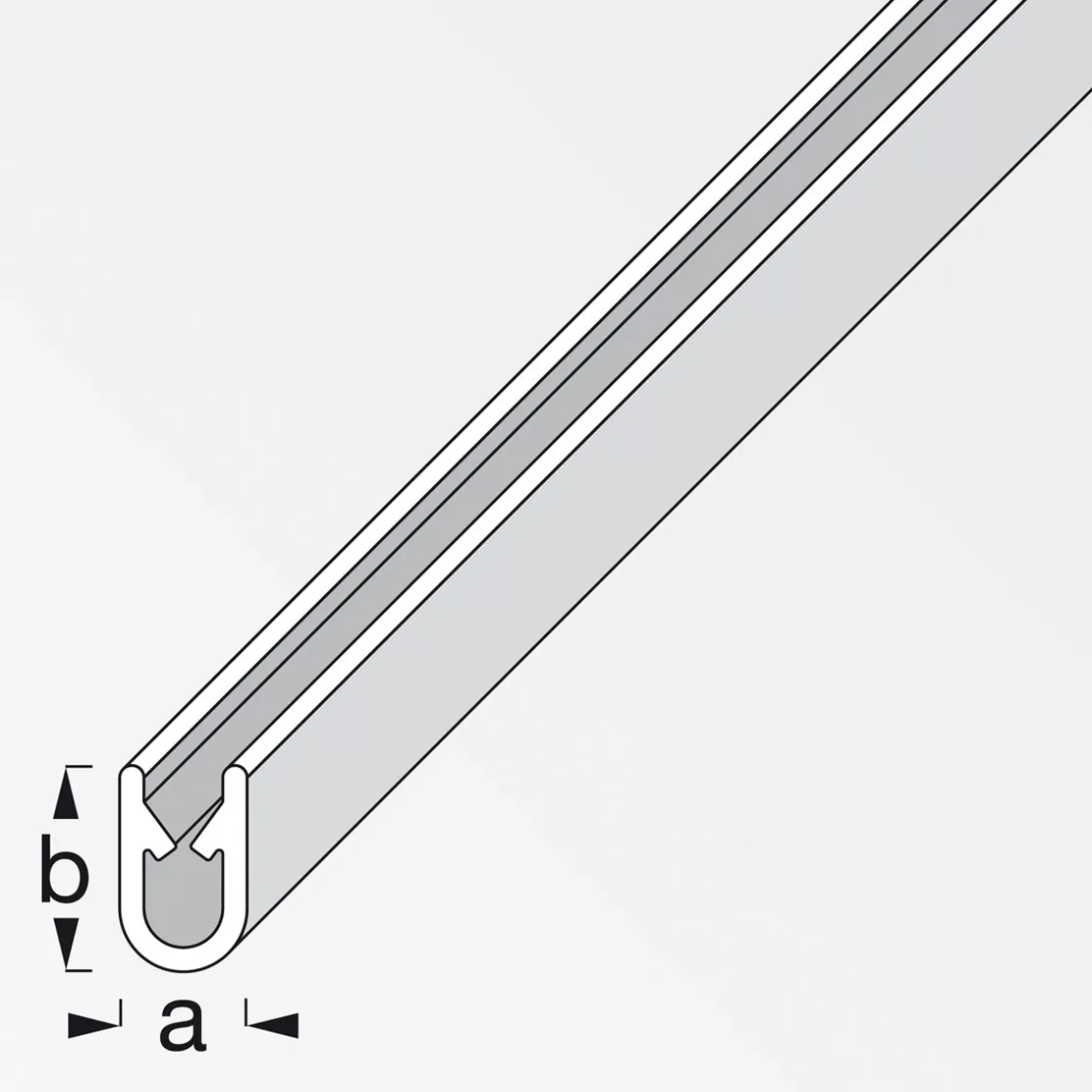 Kantenschutz 17 x 10,5 mm 2,5m schwarz ^ MyTool Discount