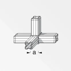 Knotenverbinder 23,5 cm schwarz ^ MyTool Discount