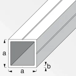 Quadratrohr 19,5 mm 2,5m blank ^ MyTool Sale