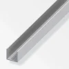 Quadrat-U 23,5 mm 1m Aluminium silber ^ MyTool Online