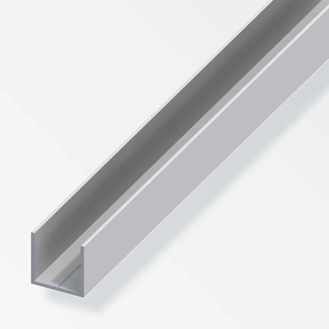 Quadrat-U 23,5 mm 1m Aluminium silber ^ MyTool Online