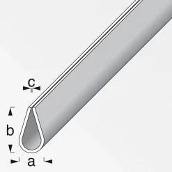 Rahmenprofil 15 mm 1m weiß ^ MyTool