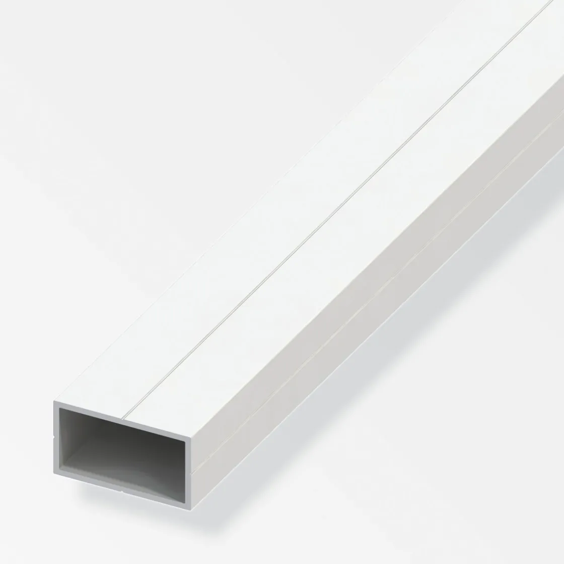 Rechteckrohr 11,5 x 19,5 mm 1m weiß ^ MyTool Sale