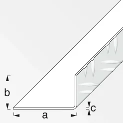 Riffelblechwinkel 23,5 x 43,5 mm 1m blank ^ MyTool Best