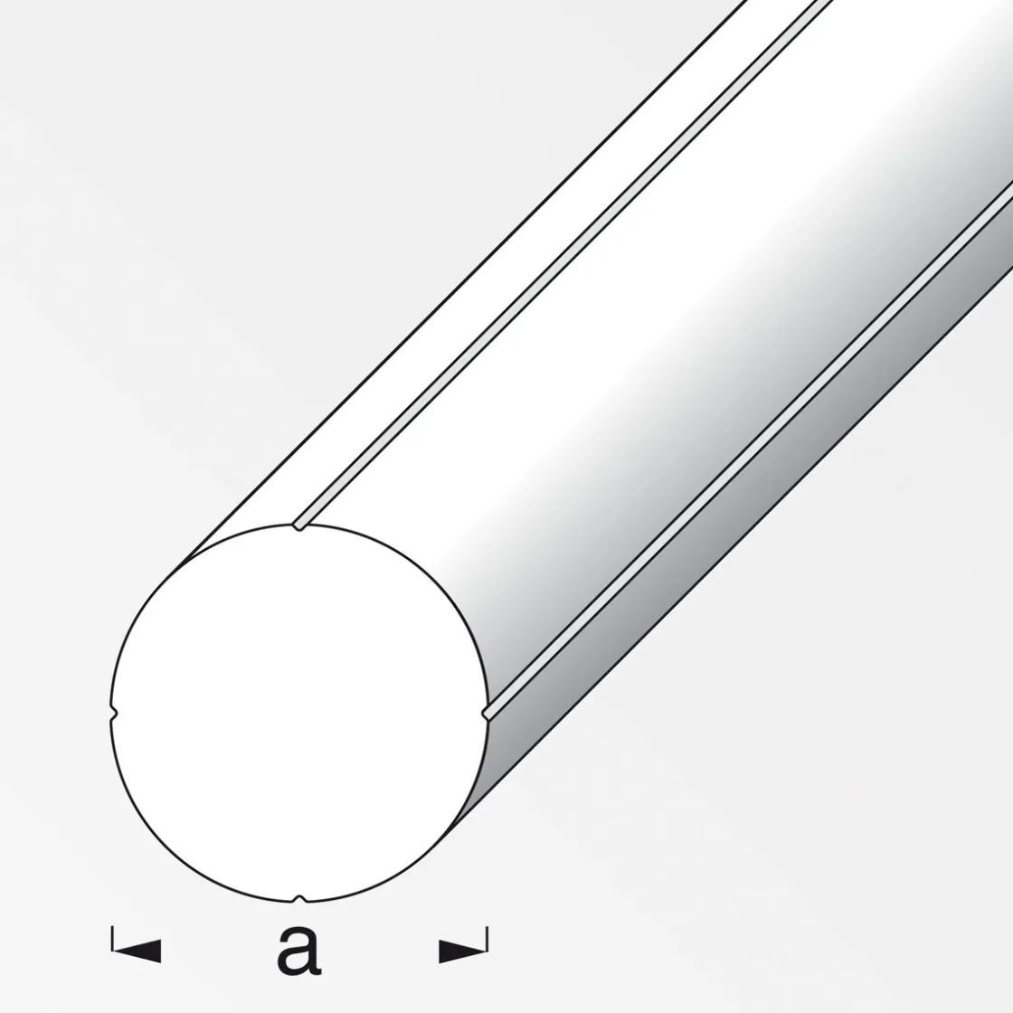 Rundstange 11,5 mm 1m weiß ^ MyTool Outlet