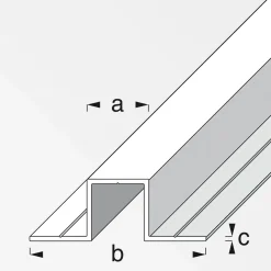 U-Profil mit 2 Schenkel 11,5 mm 1m blank ^ MyTool Sale