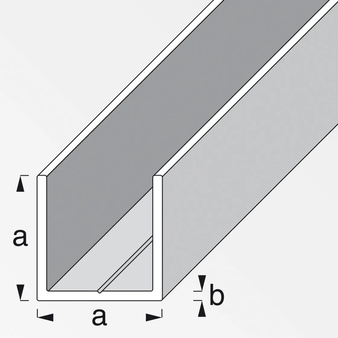 U-Profil 23,5 mm 1m weiß ^ MyTool New