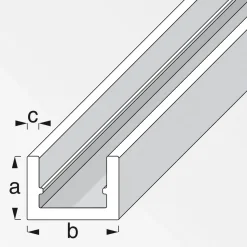 U-Profil 10 x 16,5 x 1,5 mm 2m silber ^ MyTool Sale