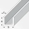 U-Profil 16 x 16 x 16 x 1,5 mm 1m kaltgewalzt ^ MyTool