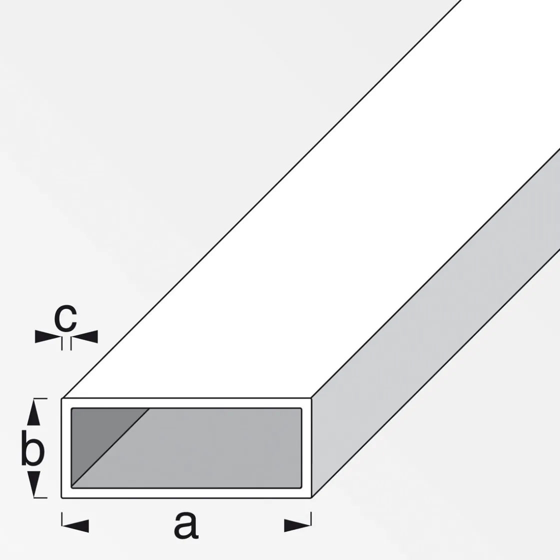 Vierkant-Rohr 30 x 20 x 1,5 mm 1m kaltgewalzt ^ MyTool Discount