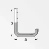 Wandhaken 150 mm gummiert rot ^ MyTool Outlet