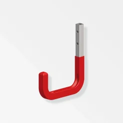 Wandhaken 150 mm gummiert rot ^ MyTool Outlet