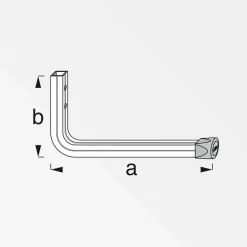 Wandhaken Typ 2 130 x 230 mm ^ MyTool Outlet