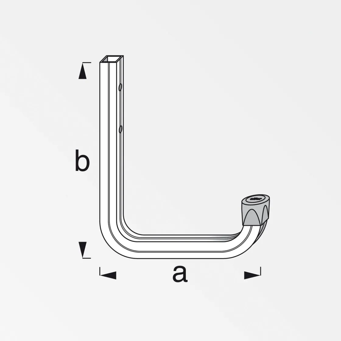 Wandhaken 115 x 140 mm blank ^ MyTool Discount