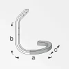 Wand- und Decken-Fahrradhaken 150 mm gummiert rot ^ MyTool Best