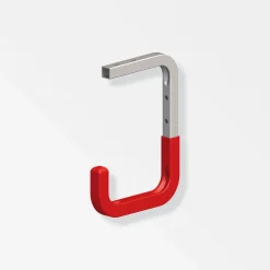 Wand- und Deckenhaken 115 mm gummiert rot ^ MyTool Discount
