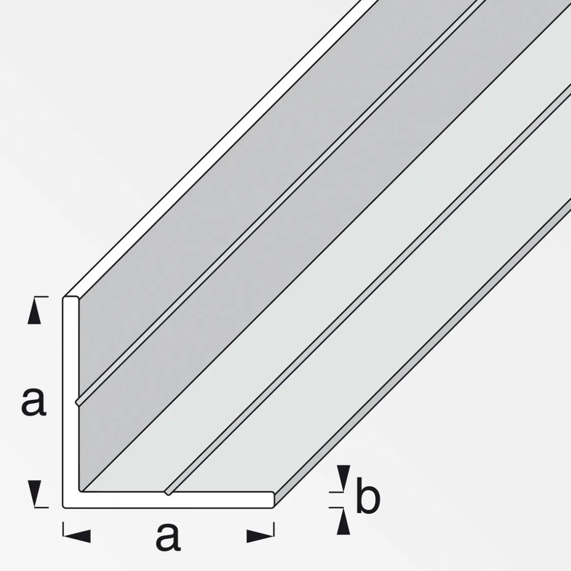 Winkel 23,5 mm 1m gleichschenklig blank ^ MyTool Discount