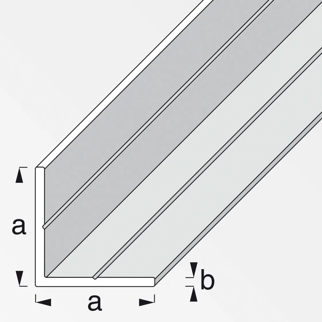 Winkel 15,5 mm 1m gleichschenklig blank ^ MyTool New