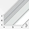 Winkel 15,5 x 27,5 mm 2,5m ungleichschenklig weiß ^ MyTool