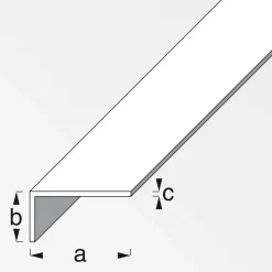 Winkel 25 x 20 x 2 mm 2m weiß ^ MyTool Clearance