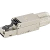 Netzwerkstecker CAT7/6A metall 1St ^ Schwaiger Hot