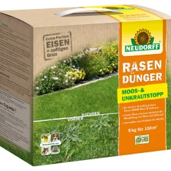 RasenDünger Moos- und UnkrautStopp 5 kg ^ Neudorff Outlet