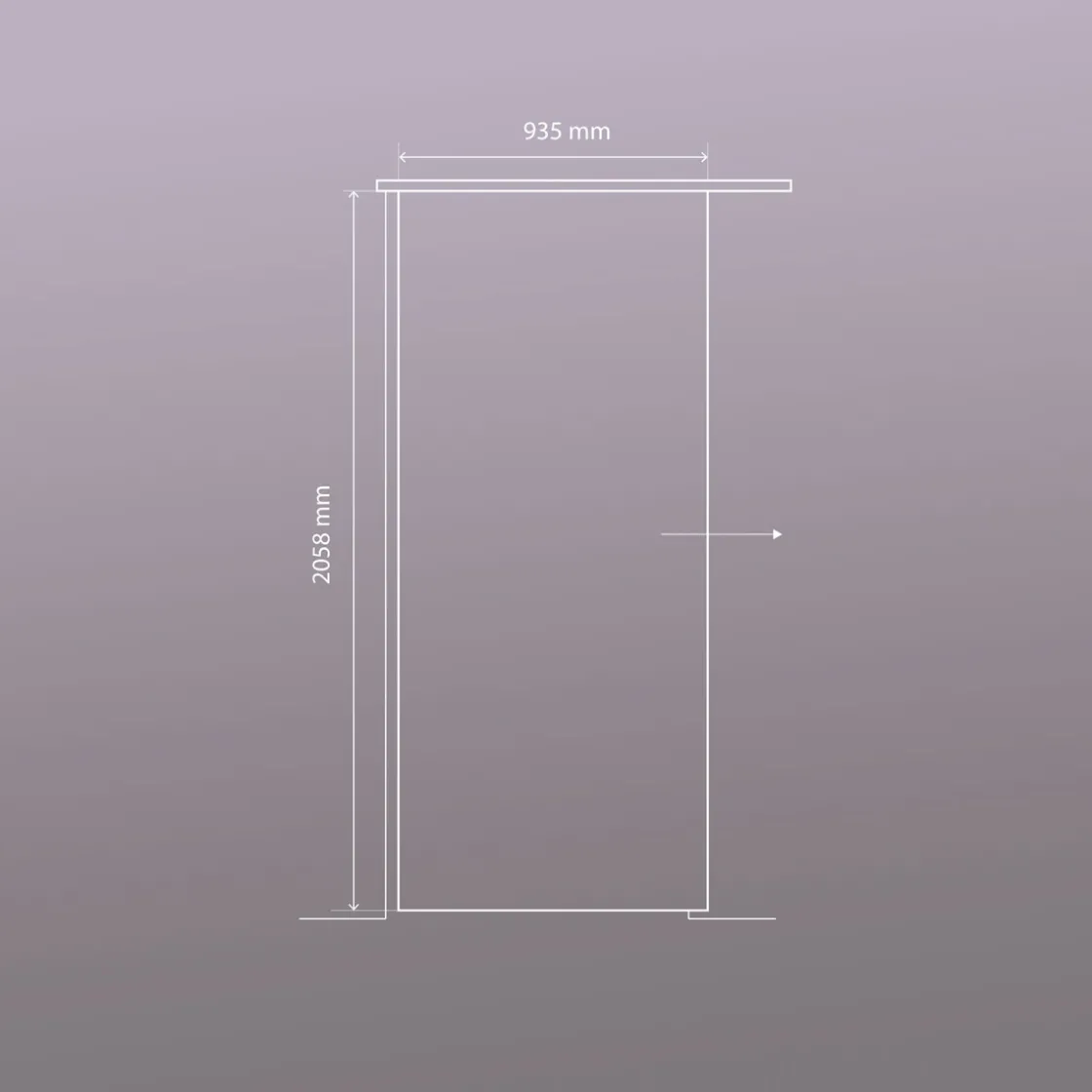 Nova GST 557_1GT -ST oB -935x2058x8mm ^ Sale