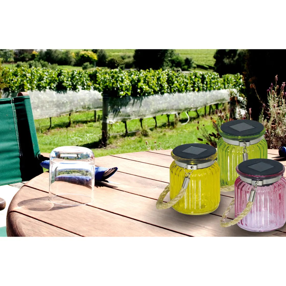 Solar-Glas mit Kordel rosa ^ näve Hot