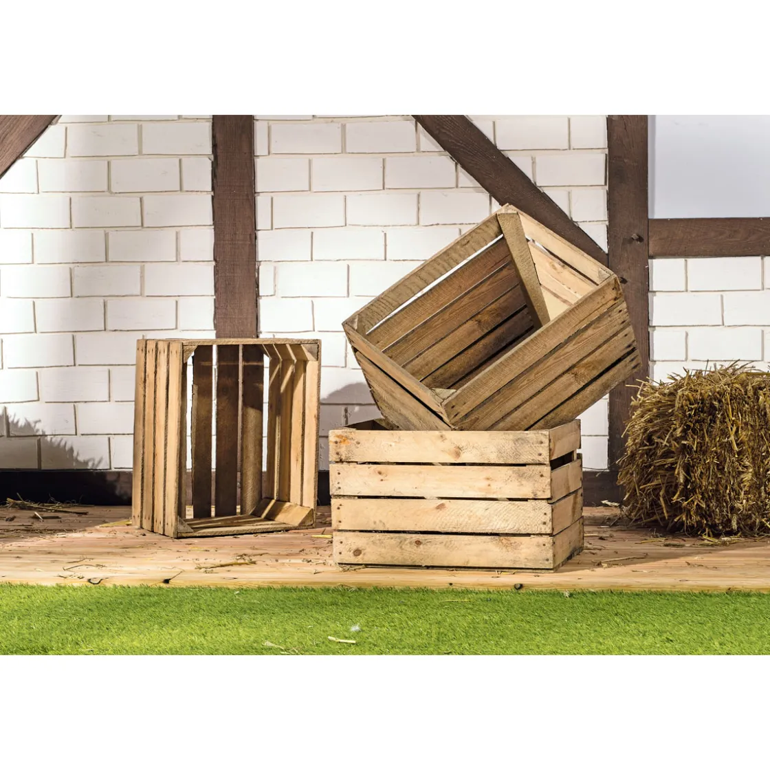 Obstkiste gebraucht 50 x 40 x 30 cm ^ Clearance