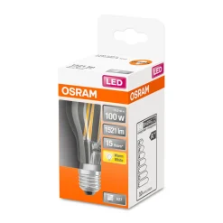 LED-Glhlampe E27 100W klar 10,5 x 6 cm ^ Osram Discount