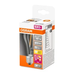 LED-Leuchtmittel E27 warmweiß 40W dimmbar ^ Osram