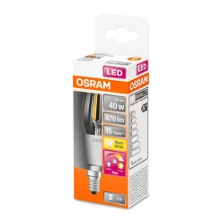 LED-Leuchtmittel E14 warmweiÃŸ 40W dimmbar ^ Osram New
