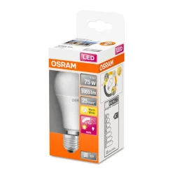 LED-Leuchtmittel E27 warmweiß 75W Bewegungssensor ^ Osram Sale