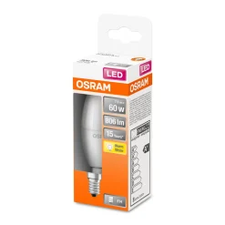 LED-Leuchtmittel E14 warmweiß 60W matt A+ ^ Osram Clearance