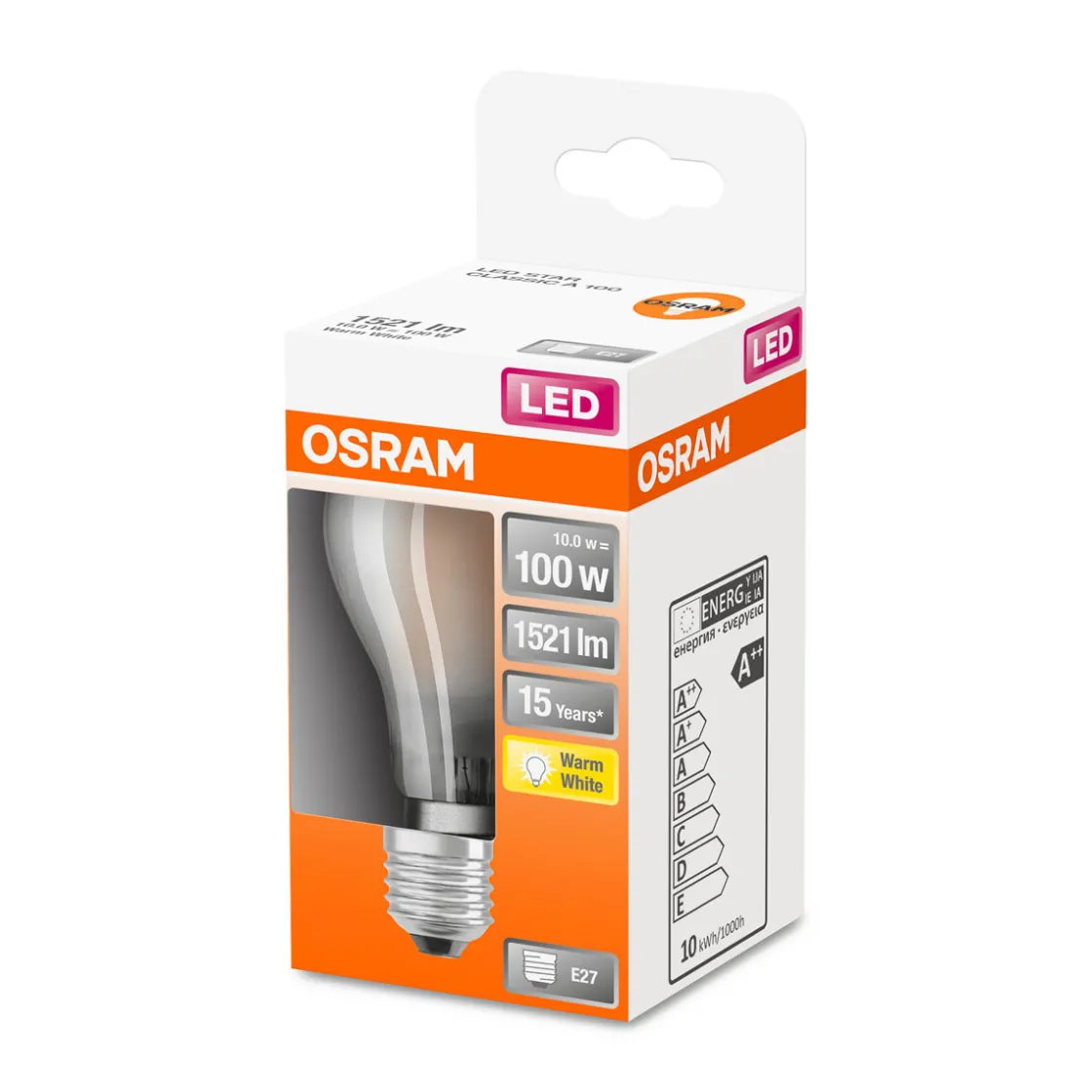 LED-Leuchtmittel E27 100W matt ^ Osram Hot