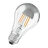 LED-Leuchtmittel-Glühbirne silber E27 warmweiß dimmbar ^ Osram Sale